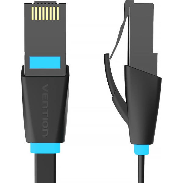 Патч-корд Vention прямой UTP cat.6, RJ45 - 3м. плоский Черный Vention IBJBI Патч-корд Vention прямой UTP cat.6, RJ45 - 3м. плоский Черный Vention IBJBI