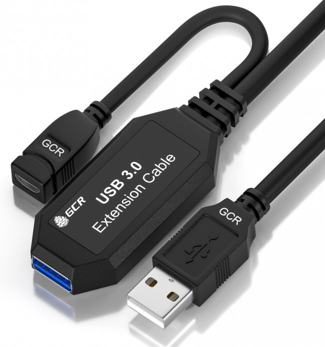 GCR Удлинитель активный 7.5m USB 3.0, AM/AF, OD:5.0mm, черный, с усилителем сигнала, доп.питание micro, 44-050605 Greenconnect USB 3.2 Type-AM - USB 3.2 Type-AF GCR Удлинитель активный 7.5m USB 3.0, AM/AF, OD:5.0mm, черный, с усилителем сигнала, доп.питание micro, 44-050605 Greenconnect USB 3.2 Type-AM - USB 3.2 Type-AF