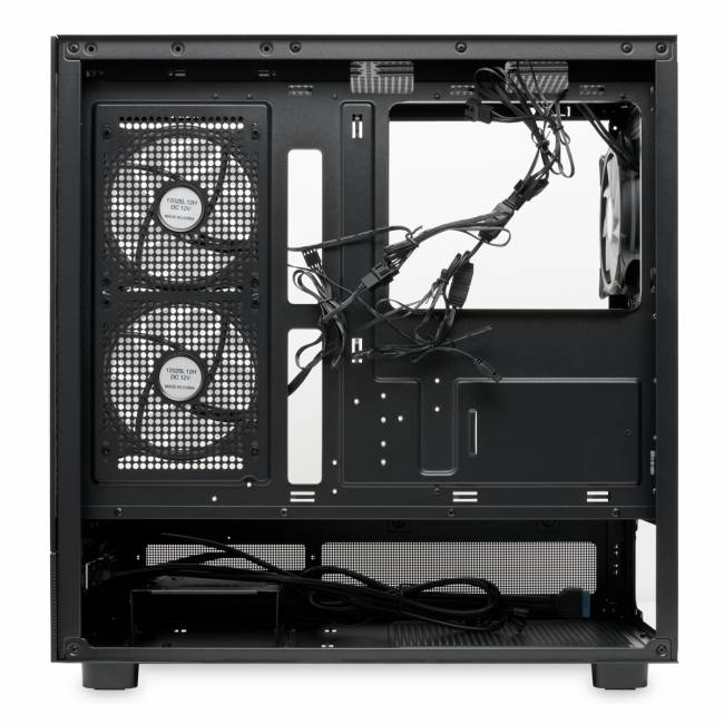 Корпус без блока питания HSPD F710-TGBK-ARGB — для бизнеса и офиса