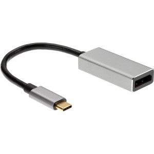Aдаптер USB 3.1 Type-Cm --> DP(f) 4K@60Hz, Alum Shell, iOpen (Aopen/Qust) <ACU422MB> Адаптер-переходник AOpen/Qust USB 3.1 Type C M/DisplayPort F (ACU422MB)
