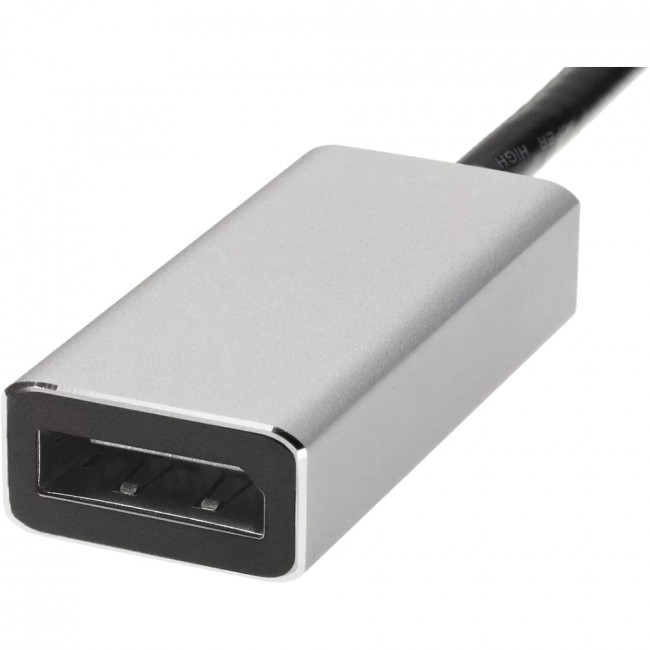 Aдаптер USB 3.1 Type-Cm --> DP(f) 4K@60Hz, Alum Shell, iOpen (Aopen/Qust) <ACU422MB> Адаптер-переходник AOpen/Qust USB 3.1 Type C M/DisplayPort F (ACU422MB) — для бизнеса и офиса