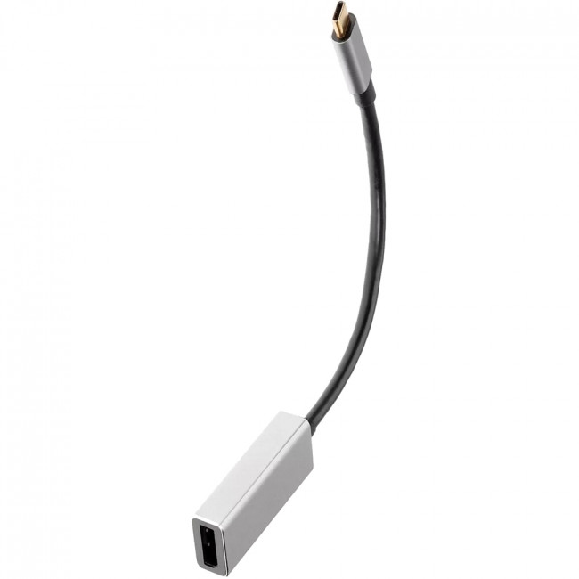 Aдаптер USB 3.1 Type-Cm --> DP(f) 4K@60Hz, Alum Shell, iOpen (Aopen/Qust) <ACU422MB> Адаптер-переходник AOpen/Qust USB 3.1 Type C M/DisplayPort F (ACU422MB) — для бизнеса и офиса