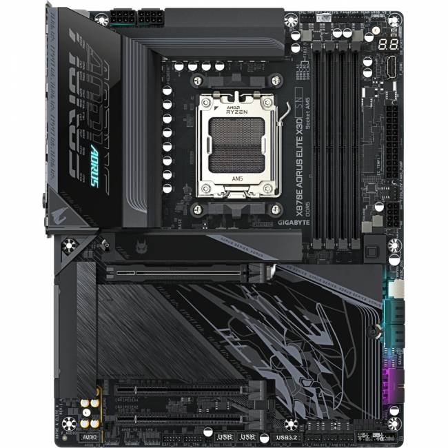 Материнская плата Gigabyte X870E AORUS ELITE X3D — для бизнеса и офиса