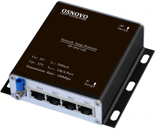 Грозозащита OSNOVO SP-IP4/100 — для бизнеса и офиса