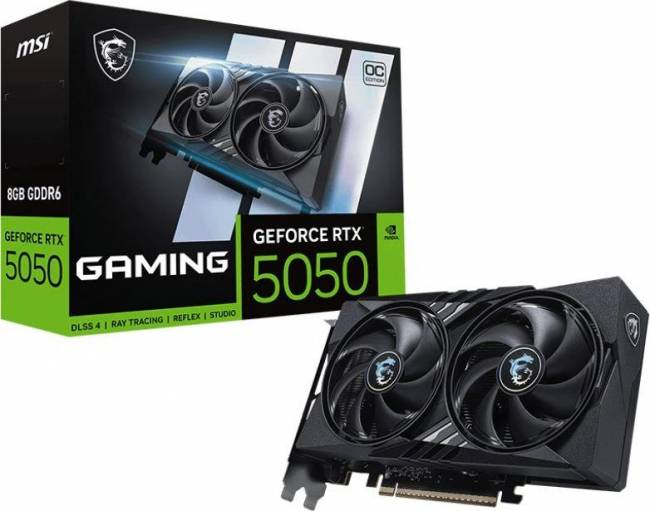 Видеокарта MSI RTX 5050 8G GAMING OC — для бизнеса и офиса