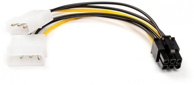 Кабель 6 pin to 2 molex (Video power) ATcom 6-pin - 2 x Molex — для бизнеса и офиса