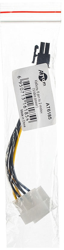 Кабель 6 pin to 2 molex (Video power) ATcom 6-pin - 2 x Molex — для бизнеса и офиса