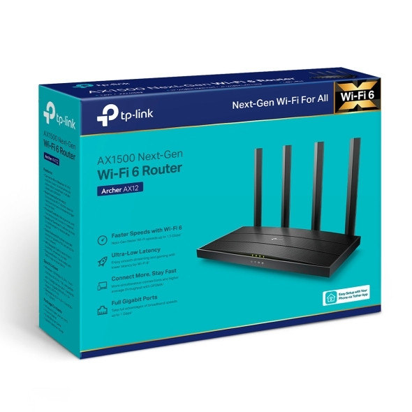 Маршрутизатор TP-Link Archer AX12 — для бизнеса и офиса Маршрутизатор TP-Link Archer AX12 — для бизнеса и офиса