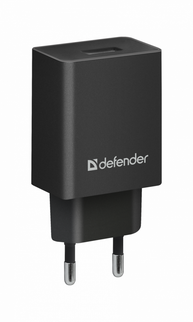 Defender Сетевой адаптер EPA-10 черный, 1xUSB, 5V/2.1А, пакет Defender 83572 — для бизнеса и офиса