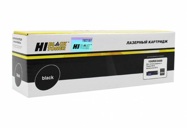 Тонер-картридж Hi-Black (HB-106R03488) для Xerox Phaser 6510/WC 6515, Bk, 5,5K — для бизнеса и офиса