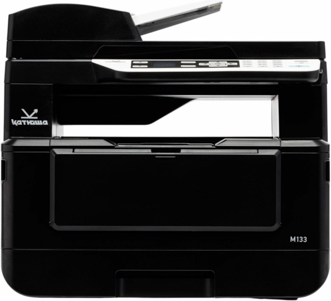 МФУ Катюша М133 (А4, МФУ лазерный C/P/S(цв), Ч/Б, 33 стр/мин А4, макс. разрешение печати 1200х1200 dpi; процессор 1000 МГц, оперативная память 512МБ RAM, двусторонняя печать 8 стр/мин А4., лоток подачи 250 листов (60-120 г/м2 ), обходной лоток 10 листов ( — для бизнеса и офиса