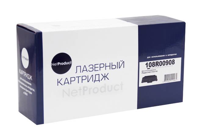 Картридж NetProduct (N-108R00908) для Xerox Phaser 3140/3155/3160, 1,5K — для бизнеса и офиса