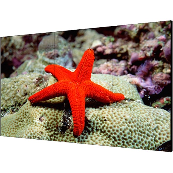 Тонкошовная ЖК панель 55", 1080P, 500 кд/м2, шов: 0.88 мм, входы: VGA/DVI/DP/HDMI, выходы: DP/HDMI, поддержка 4K Hikvision DS-D2055LR-G