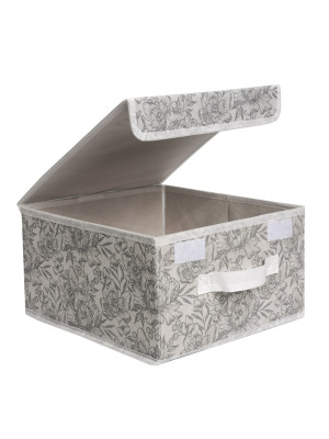 Короб для хранения Короб для хранения Grey Flower 28x30x16