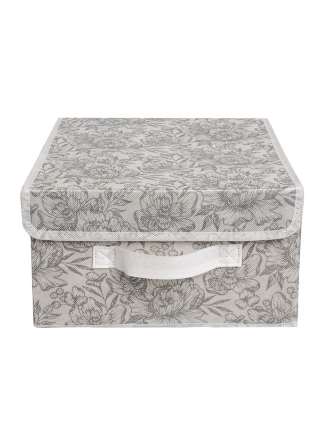 Короб для хранения Короб для хранения Grey Flower 28x30x16
