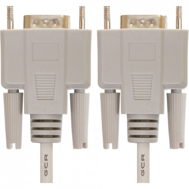 Greenconnect Кабель COM RS-232 порта соединительный 10m GCR-DB9CM2M-10m, 9M / 9M Premium, серый, пластиковый пакет Кабель Greenconnect COM RS-232 9M/RS-232 9M (GCR-DB9CM2M-10m) — для бизнеса и офиса