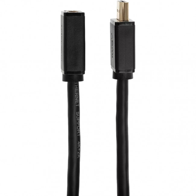 Кабель удлинительный  HDMI-19M---HDMI-19F ver 2.0, 2m, Telecom <TCG-235MF-2M> Кабель Telecom HDMI (m)/HDMI (f) - 2 м (TCG235MF-2M)