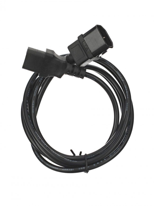 Кабель монитор - компьютер 220V (UPS -> устройство) <VDE> 3G*0.5mm2 VCOM <CE001-CU0.5-1.8>, 1.8м VCOM CE001-CU0.5-1.8M
