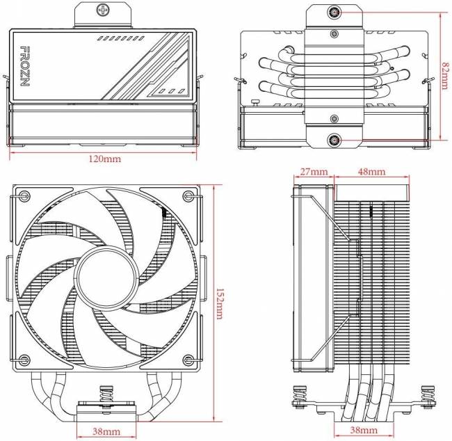 Устройство охлаждения(кулер) ID-COOLING FROZN A410 ARGB — для бизнеса и офиса