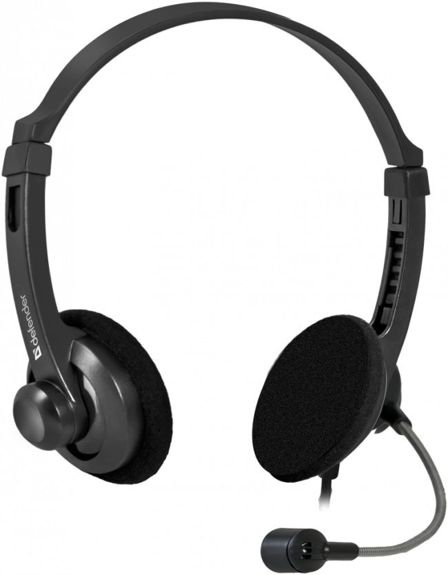 Defender Компьютерная гарнитура Aura 104 черный, кабель 1,8 м Defender Aura 104 — для бизнеса и офиса