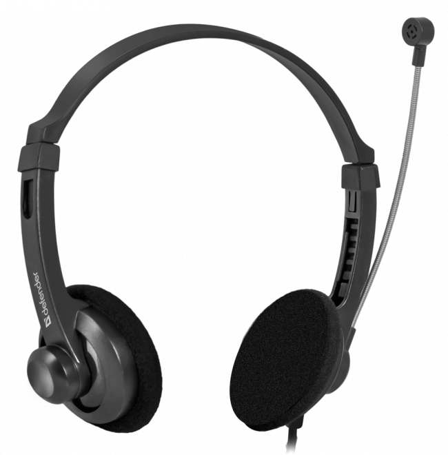 Defender Компьютерная гарнитура Aura 104 черный, кабель 1,8 м Defender Aura 104 — для бизнеса и офиса