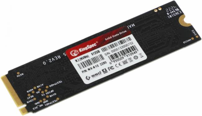 Накопитель SSD SHENZHEN KINGSPEC ELECTRONICS TECHNOLOGY CO LTD NX-512 — для бизнеса и офиса