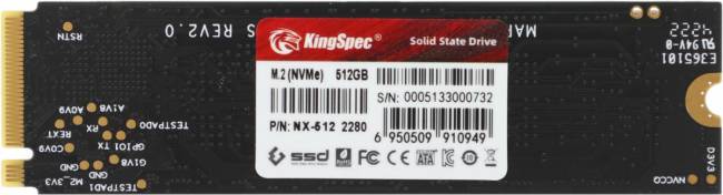 Накопитель SSD SHENZHEN KINGSPEC ELECTRONICS TECHNOLOGY CO LTD NX-512 — для бизнеса и офиса