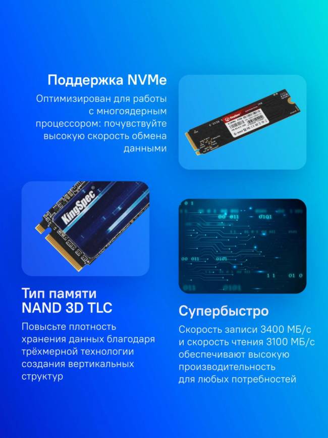 Накопитель SSD SHENZHEN KINGSPEC ELECTRONICS TECHNOLOGY CO LTD NX-512 — для бизнеса и офиса