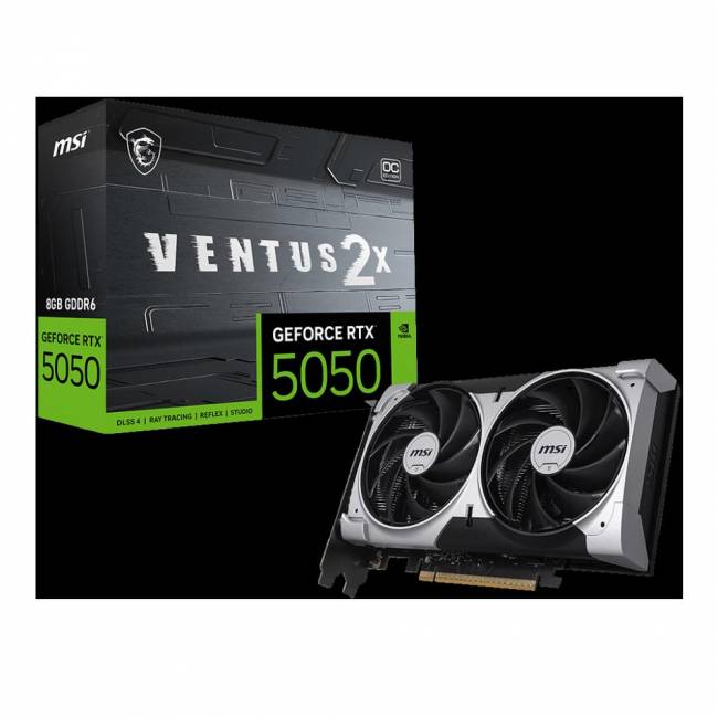 Видеокарта MSI RTX 5050 8G VENTUS 2X OC — для бизнеса и офиса