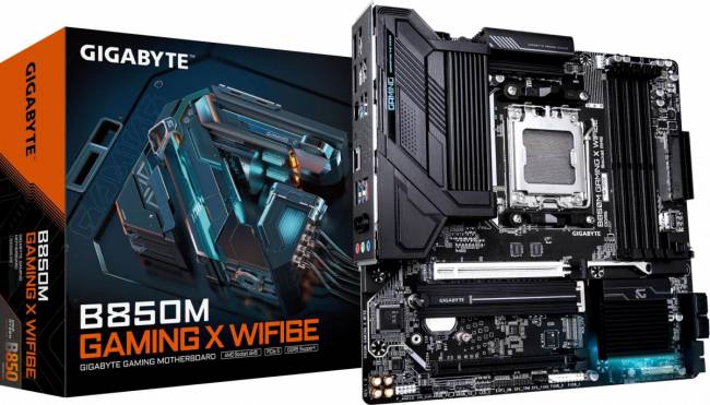 Материнская плата Gigabyte B850M GAMING X WF6E — для бизнеса и офиса