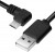 Greenconnect Кабель 0.75m USB 2.0, AM/microB 5pin угловой, черный, 28/28 AWG, экран, армированный, морозостойкий, GCR-UA8AMCB6-BB2S-0.75m Greenconnect  USB 2.0 Type-AM - microUSB 2.0 (m) 0.75м — для бизнеса и офиса