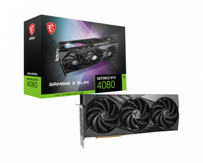 Видеокарта MSI GeForce RTX 4080 16GB GAMING X SLIM — для бизнеса и офиса