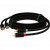 GCR Кабель 2.0m аудио 2 х RCA / 2 х RCA , GOLD, черный, GCR-53113 Greenconnect GCR-53113, 2 м
