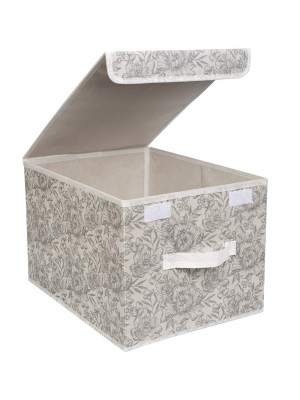 Короб для хранения Короб для хранения Grey Flower 30х40x25