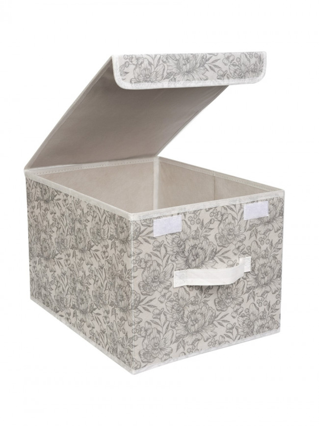 Короб для хранения Короб для хранения Grey Flower 30х40x25