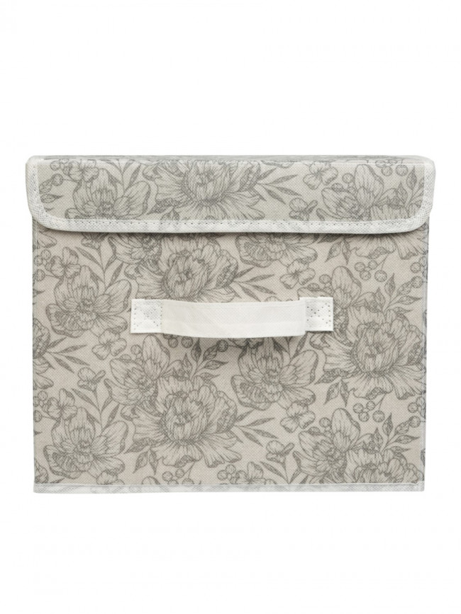 Короб для хранения Короб для хранения Grey Flower 30х40x25