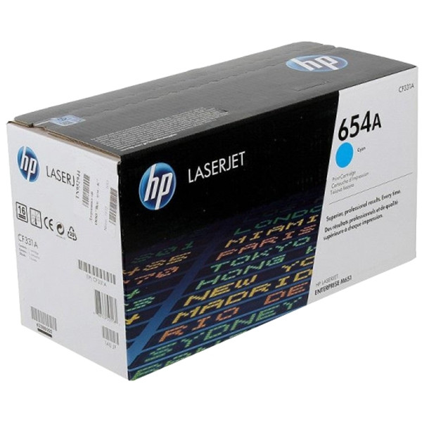 Тонер-картридж HP 654A Cyan Original LaserJet Toner Cartridge (CF331A)