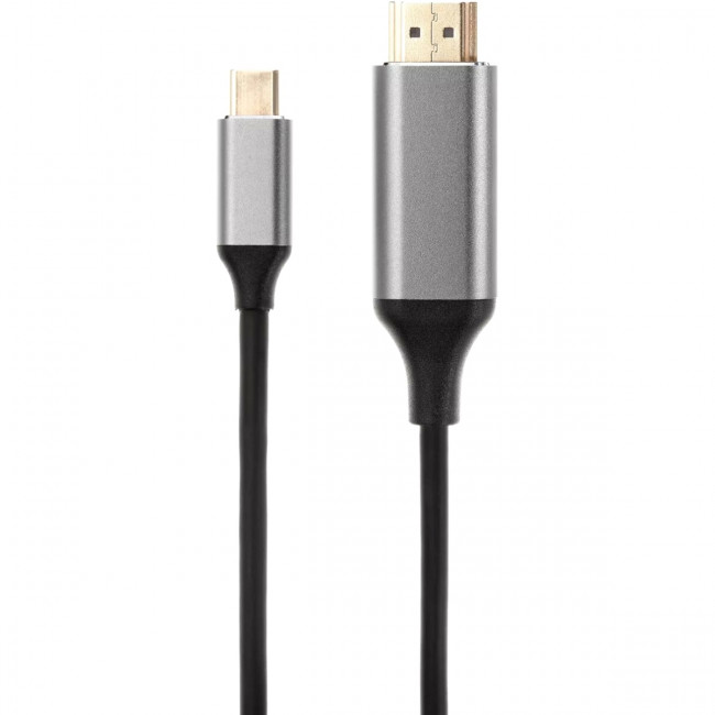 Кабель USB 3.1 Type-Cm --> HDMI A(m) 4K@60Hz,1.8m,Alum,iOpen(Aopen/Qust) <ACU423MC-1.8M> Кабель AOpen USB 3.1 Type-C M/HDMI M (ACU423MC-1.8M) — для бизнеса и офиса