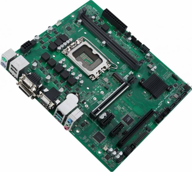 Материнская плата ASUS PRO H610M-C-CSM — для бизнеса и офиса Материнская плата ASUS PRO H610M-C-CSM — для бизнеса и офиса