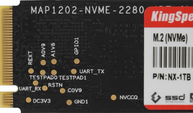 Накопитель SSD SHENZHEN KINGSPEC ELECTRONICS TECHNOLOGY CO LTD NX-1TB — для бизнеса и офиса