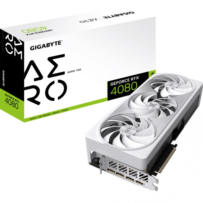 Видеокарта GeForce RTX 4080 AERO (GV-N4080AERO-16GD) — для бизнеса и офиса Видеокарта GeForce RTX 4080 AERO (GV-N4080AERO-16GD) — для бизнеса и офиса