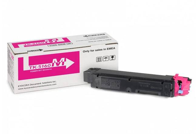 Тонер-картридж TK-5160M Kyocera P7040 cdn, 12К (O) малиновый 1T02NTBNL0 — для бизнеса и офиса