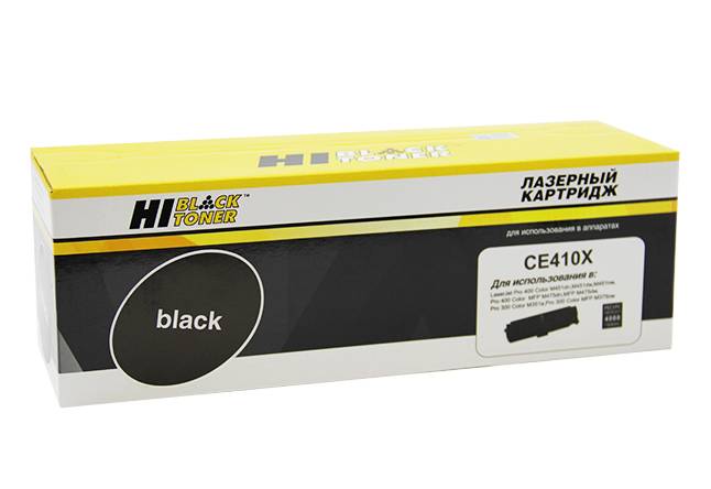 Картридж Hi-Black (HB-CE410X) для HP CLJ Pro300 Color M351/M375/Pro400 M451/M475, Bk, 4K — для бизнеса и офиса