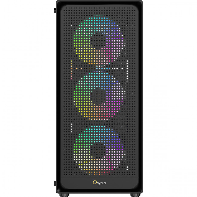 Корпус ПК без блока питания Ocypus Gamma-C50-BKG400XX-GL — для бизнеса и офиса