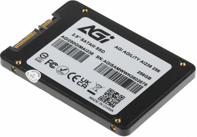 Накопитель SSD AGI TECHNOLOGY CO., LTD AGI250GIMAI238-CB — для бизнеса и офиса