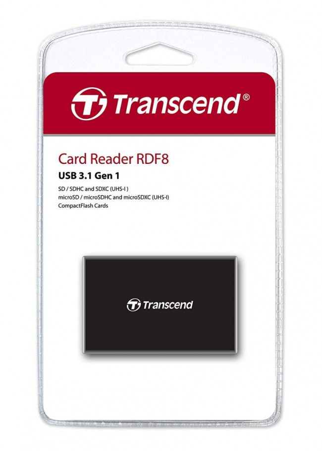 Карт ридер Transcend RDF8 — для бизнеса и офиса