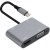 Адаптер USB Type-Cm-->VGA, HDMI 4k*30Hz, USB3.0, PD, Audio, iOpen (Aopen/Qust)<ACU4511> Адаптер-переходник AOpen/Qust USB 3.1 Type C M/HDMI F/VGA F/USB 3.0 Type A F/Jack 3.5 mm F (ACU4511)