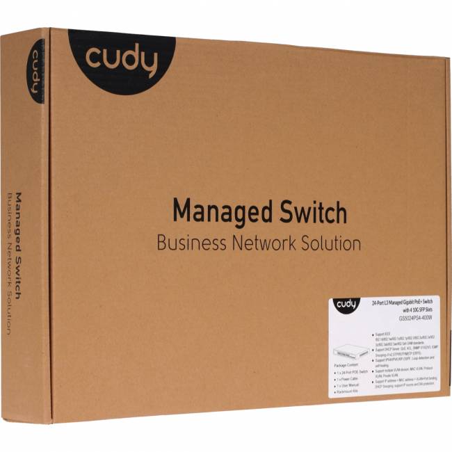 Коммутатор Cudy GS5024PS4-400W — для бизнеса и офиса