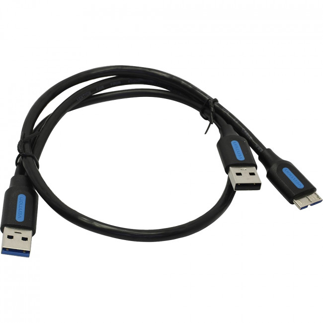 Кабель Vention USB 3.0 AM/micro B, USB 2.0 AM - 0.5м Кабель Vention USB 3.0 AM/Micro-B, USB 2.0 AM - 0.5 м (CQPBD)