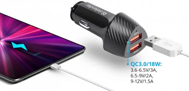 Defender Автомобильное ЗУ UCA-81 2xUSB QC3.0, 36W Defender 83845 — для бизнеса и офиса